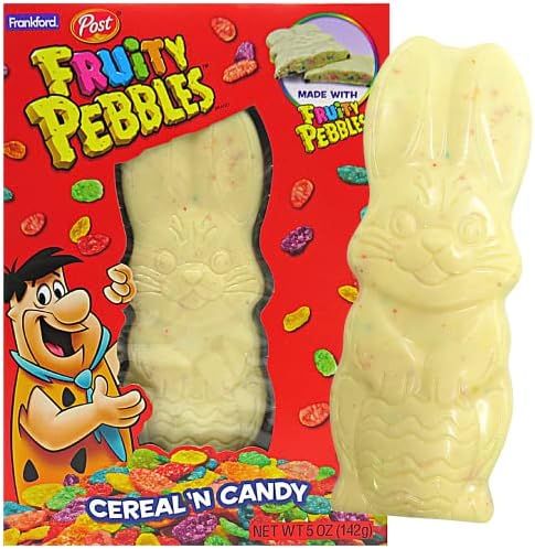 Fruity Pebbles Cereal N Candy Bunny Shaped Easter Bar | Amazon (US)