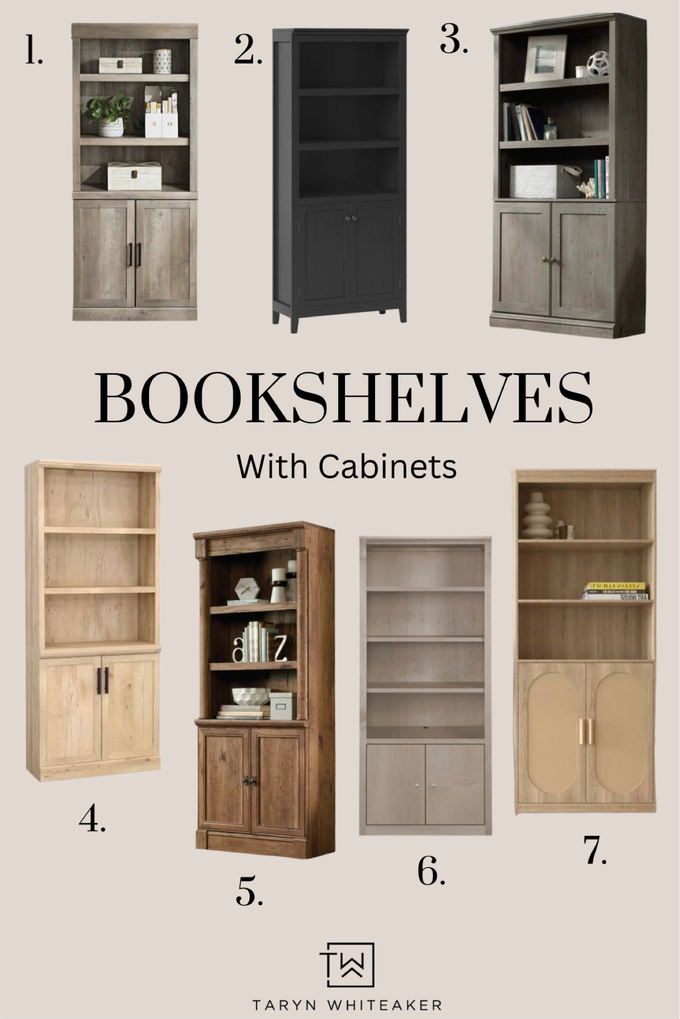 Bookshelves with cabinets! A few options for your next home project. 

#LTKhome