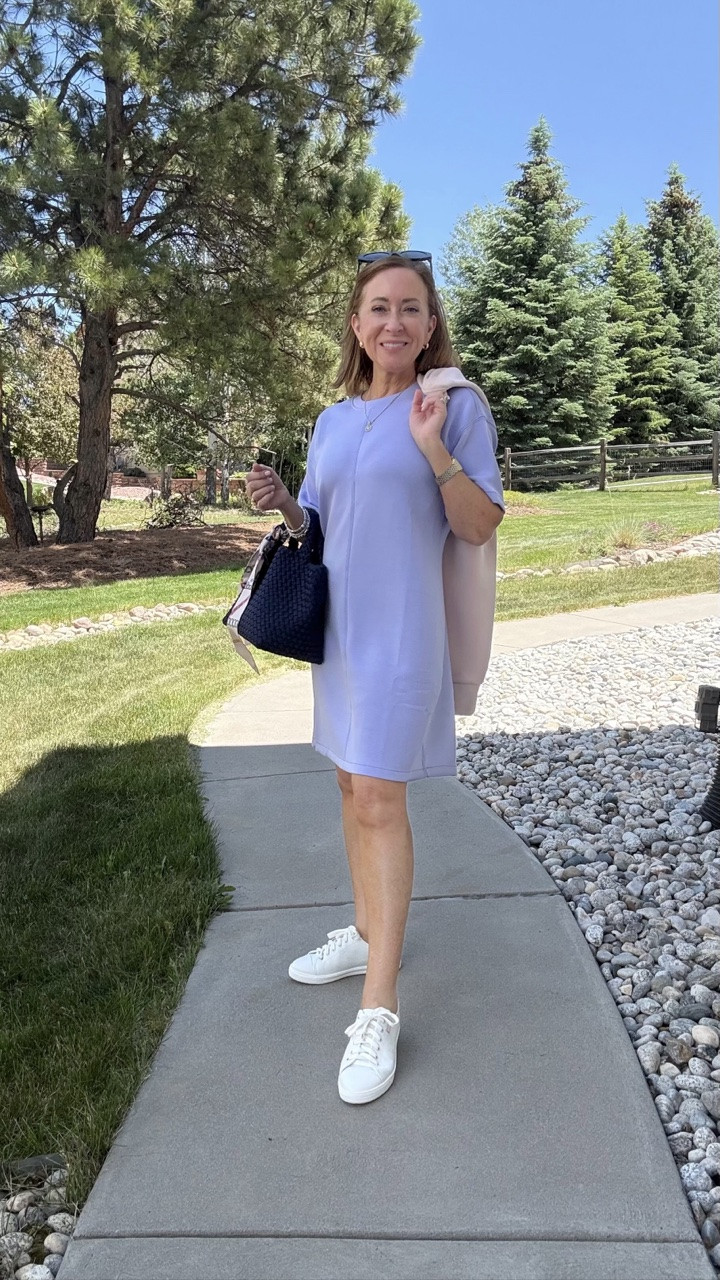 Say hello to the most comfortable dress ever👋! The fabric is SO soft, the cinching on the back gives a little definition and it fits my petite frame without any alterations. 

For reference I am
5’0 wearing an XS.

@Spanx #spanxpartner

#LTKootd #LTKPetite