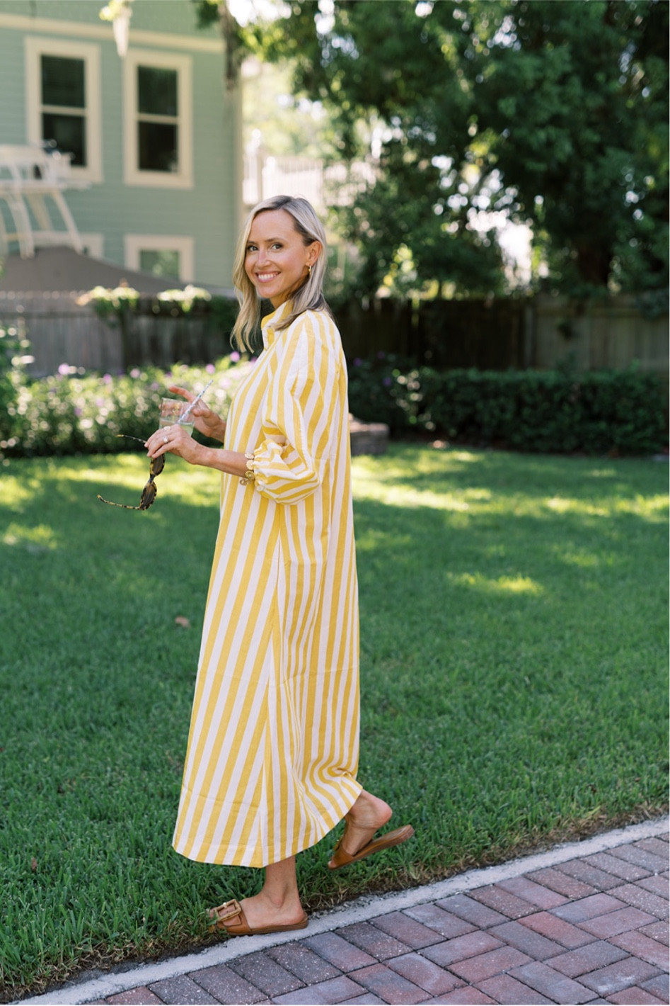 Love this fall caftan in marigold stripe yellow.  Perfect for southern falls that are still hot! 

#LTKSeasonal