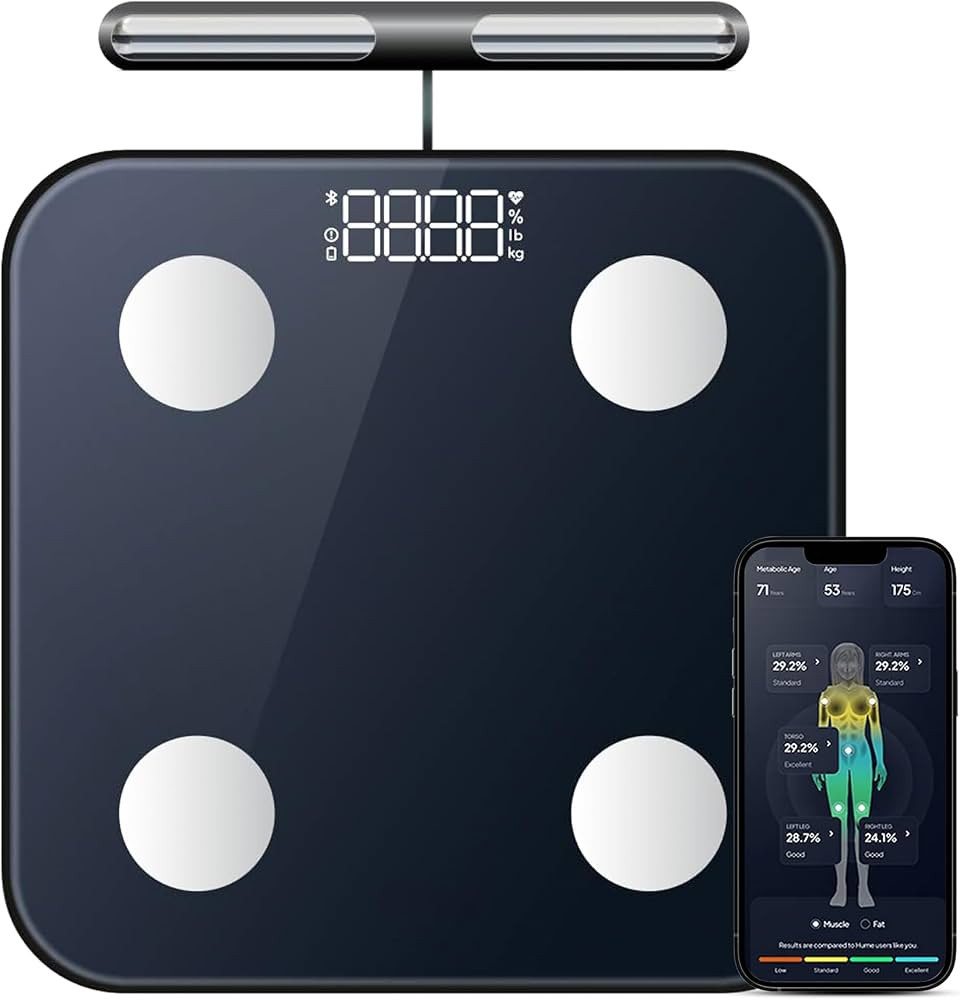 The Body Pod Scale - 8 Electrode Digital Bathroom Scale with 40+ Measurements for Weight, Fat, Mu... | Amazon (US)
