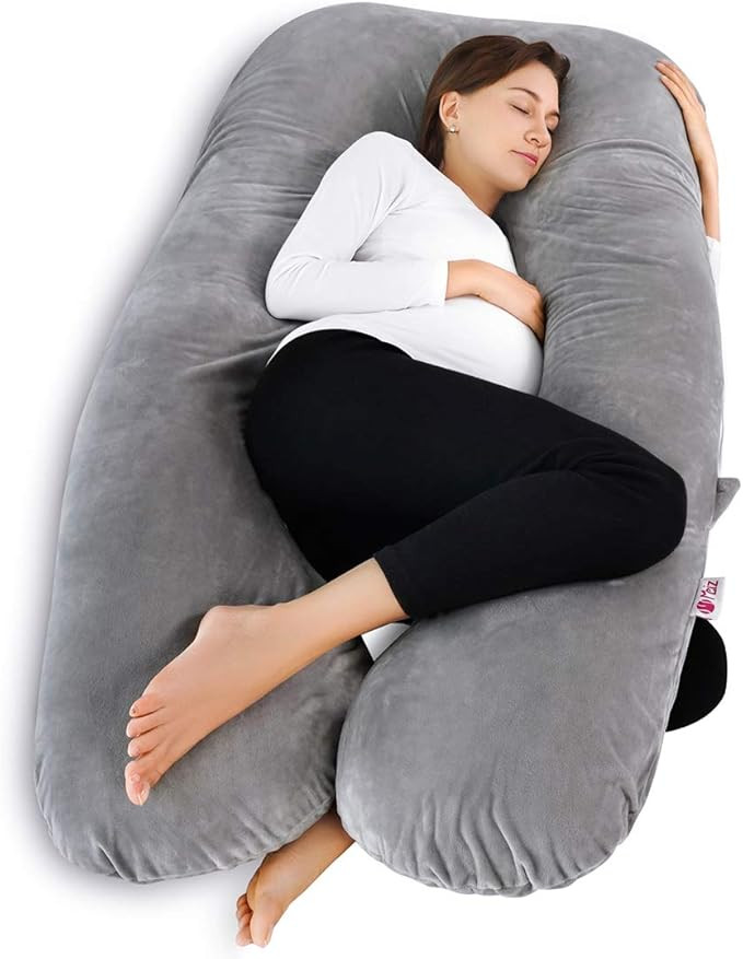 Meiz Pregnancy Pillow, U Shaped Pregnancy Body Pillow, Pregnancy Pillows for Sleeping with Zipper... | Amazon (US)