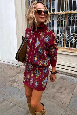 Red Tile Jake Skirt | Never Fully Dressed (UK & IE)