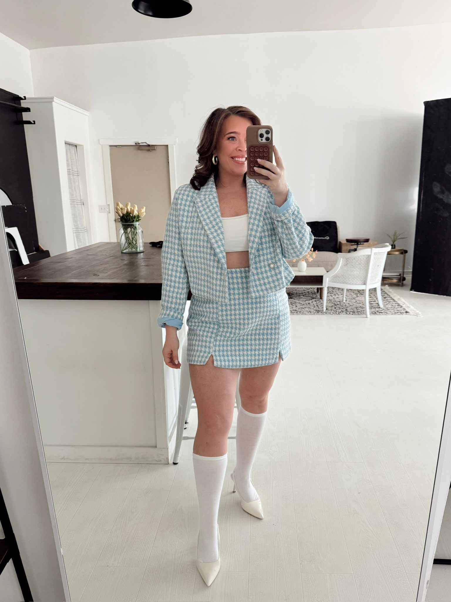 Cute Midsize Outfit 🩵 I wore this for my branding shoot 📸 

 #LTKMidsize #LTKFindsUnder100 #LTKStyleTip