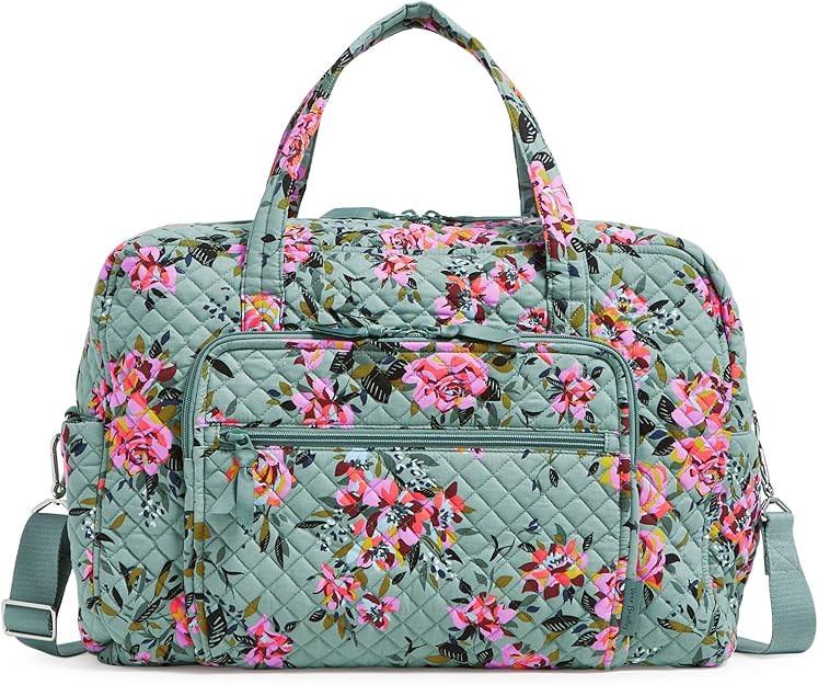 Vera Bradley Women's Cotton Weekender Travel Bag | Amazon (US)