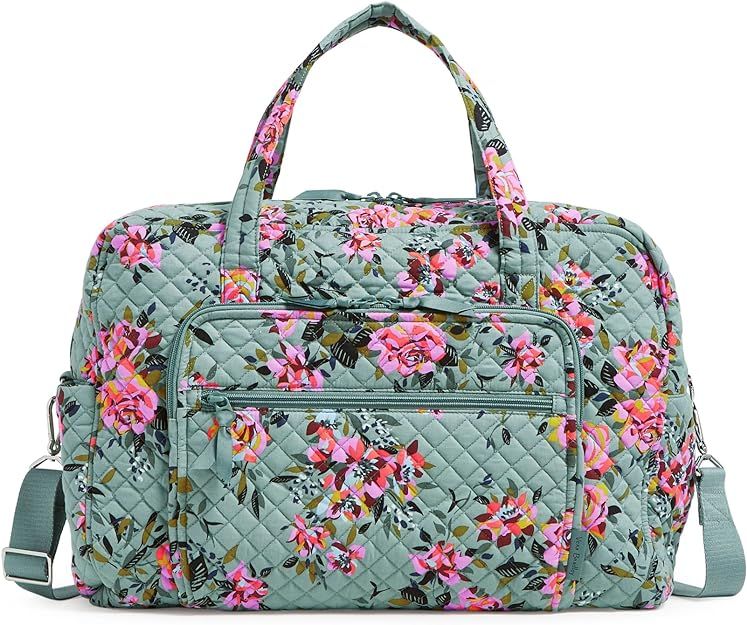 Vera Bradley Women's Cotton Weekender Travel Bag | Amazon (US)