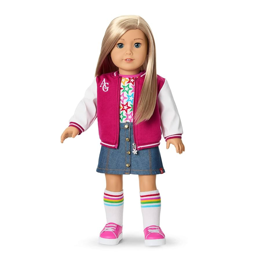 American Girl, Truly Me 18-inch Doll #100 with Dark-Blue Eyes, Straight Blonde Hair, Light-to-Med... | Amazon (US)