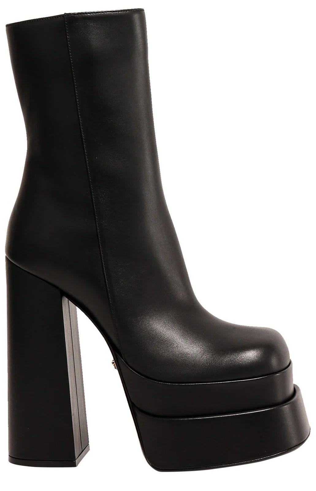 Versace Block Heel Platform Boots | Cettire Global