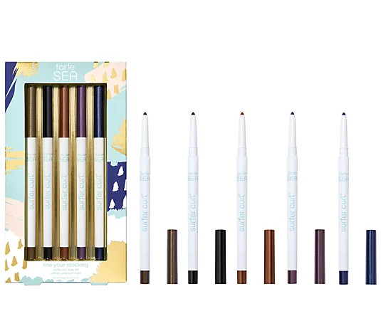 tarte Line Your Stocking 5-Pc Surfer Curl Eyeliner Set - QVC.com | QVC