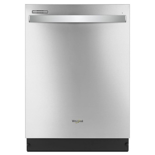 Whirlpool  Top Control 24-in Built-In Dishwasher (Fingerprint Resistant Stainless Steel) ENERGY ... | Lowe's