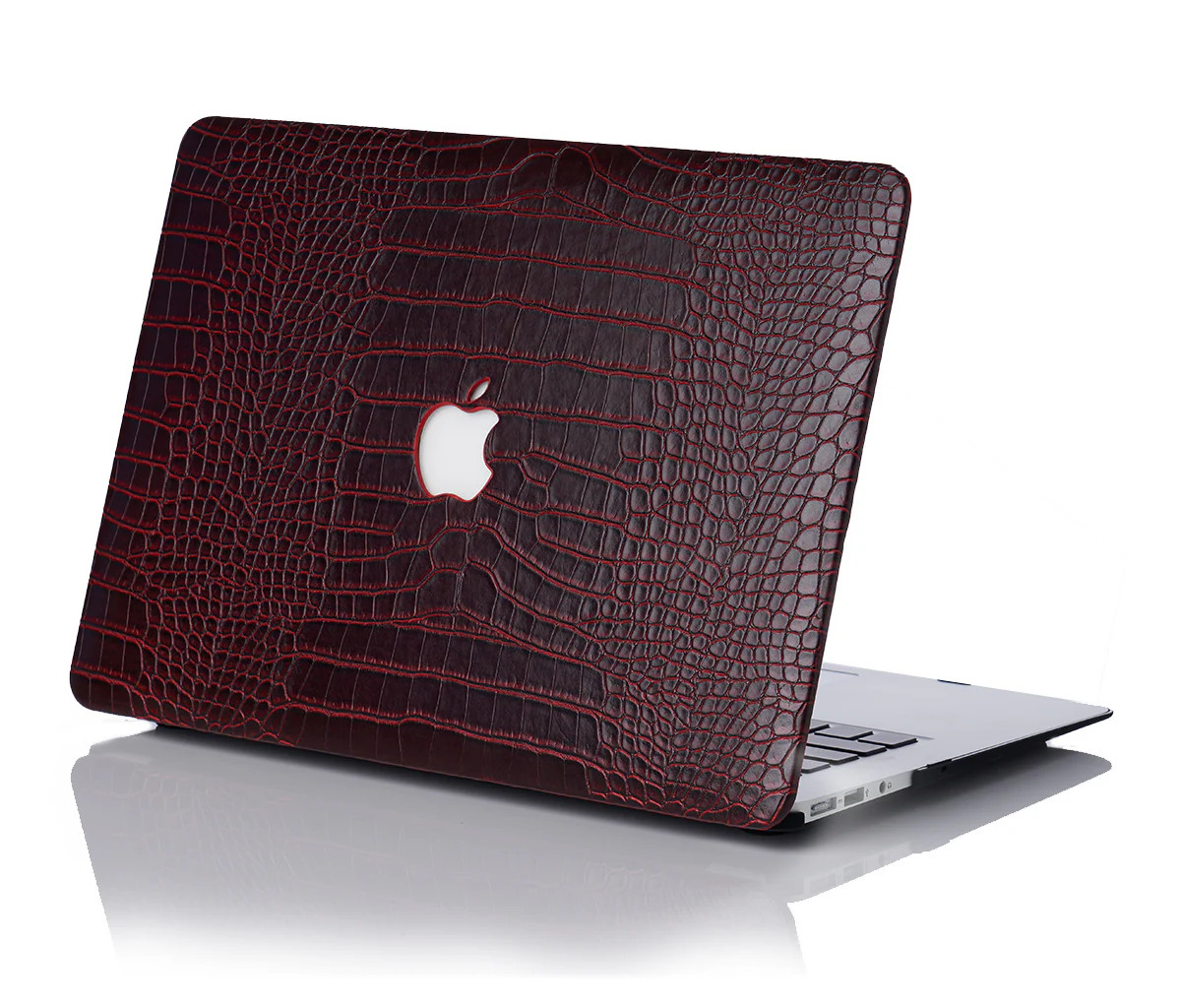 Tobacco Faux Crocodile MacBook Case | Chic Geeks