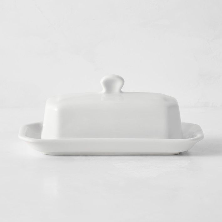 Pillivuyt Porcelain Covered Butter Dish | Williams-Sonoma