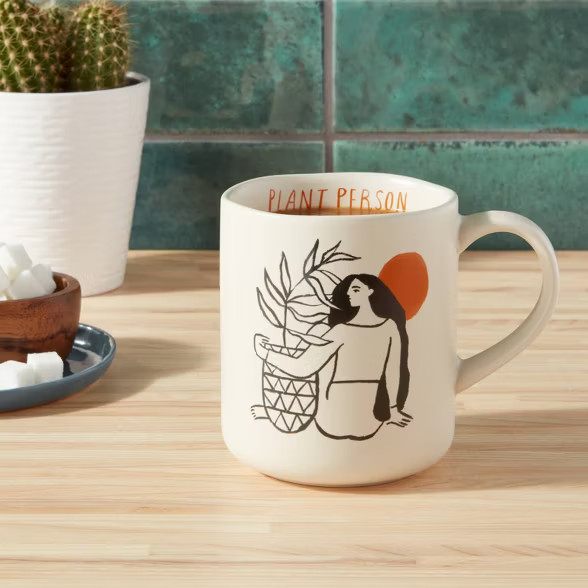 16oz Stoneware Plant Person Mug - Opalhouse™ | Target
