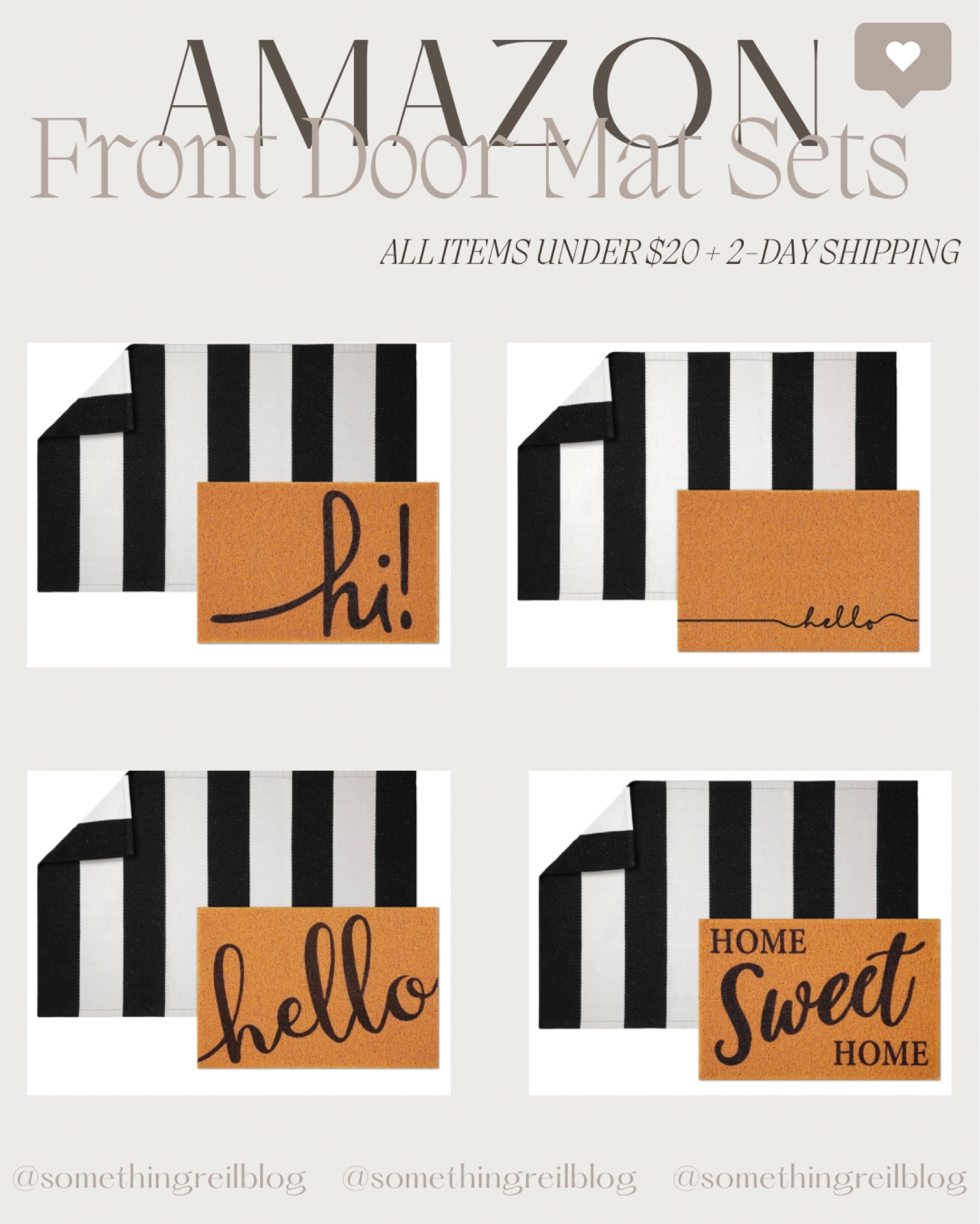 A Front Door Refresh — Amazon Front Door Rug Sets 🖤




#LTKSaleAlert #LTKHome #LTKSeasonal