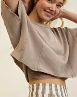 Aerie Let Loose Fleece T-Shirt | Aerie