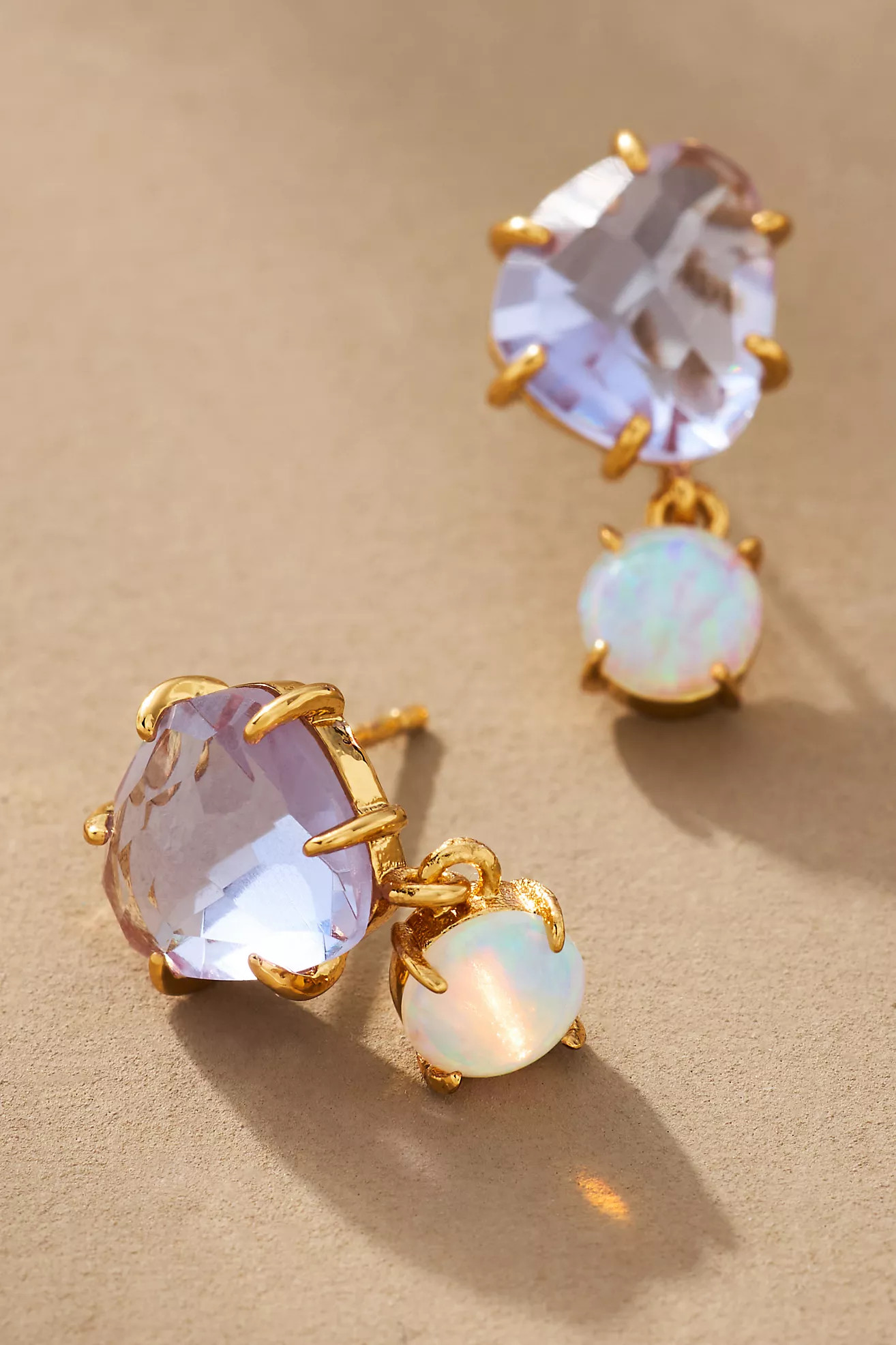 Delicate Crystal Double Drop Earrings | Anthropologie (US)