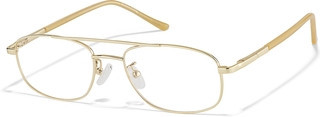 Zenni Men's Aviator Glasses Gold Stainless Steel Full Rim Frame | Zenni Optical (US & CA)