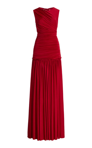 Exclusive Alina Ruched Jersey Maxi Dress | Moda Operandi (Global)