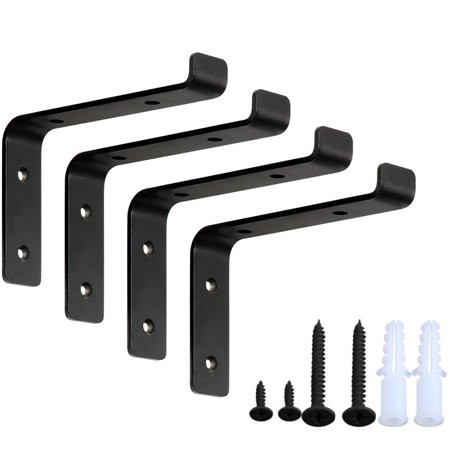 Wall Shelf Bracket 7.8 Heavy Duty Antique Floating Shelf Bracket Metal L Bracket for DIY Open Shelf  | Walmart (US)