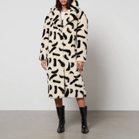 Jakke Katie Printed Faux Fur Coat - S | Coggles (Global)