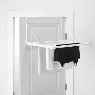 Overdoor Drying Rack White | The Container Store