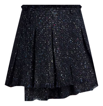 AQUA Sequin Tweed Asymmetric Pleated Skirt - Exclusive   | Bloomingdale's Women | Bloomingdale's (US)