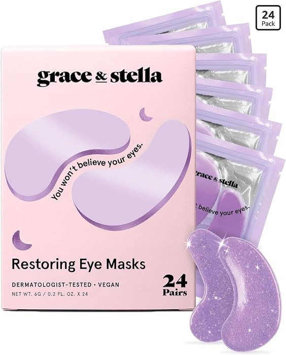 grace & stella Retinol Under Eye Patches for Puffy Eyes | Amazon (US)