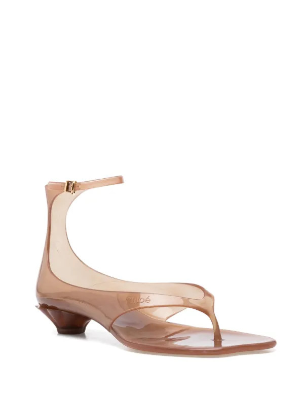 Chloé 30mm Jelly Sandals | Brown | FARFETCH | Farfetch Global