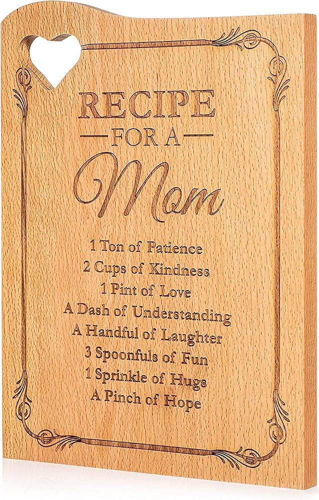 Wooden Cutting Boards for Mom 12 x 9" - Engraved with Mother's Poem - Kitchen Cutting Board Gift ... | Amazon (US)
