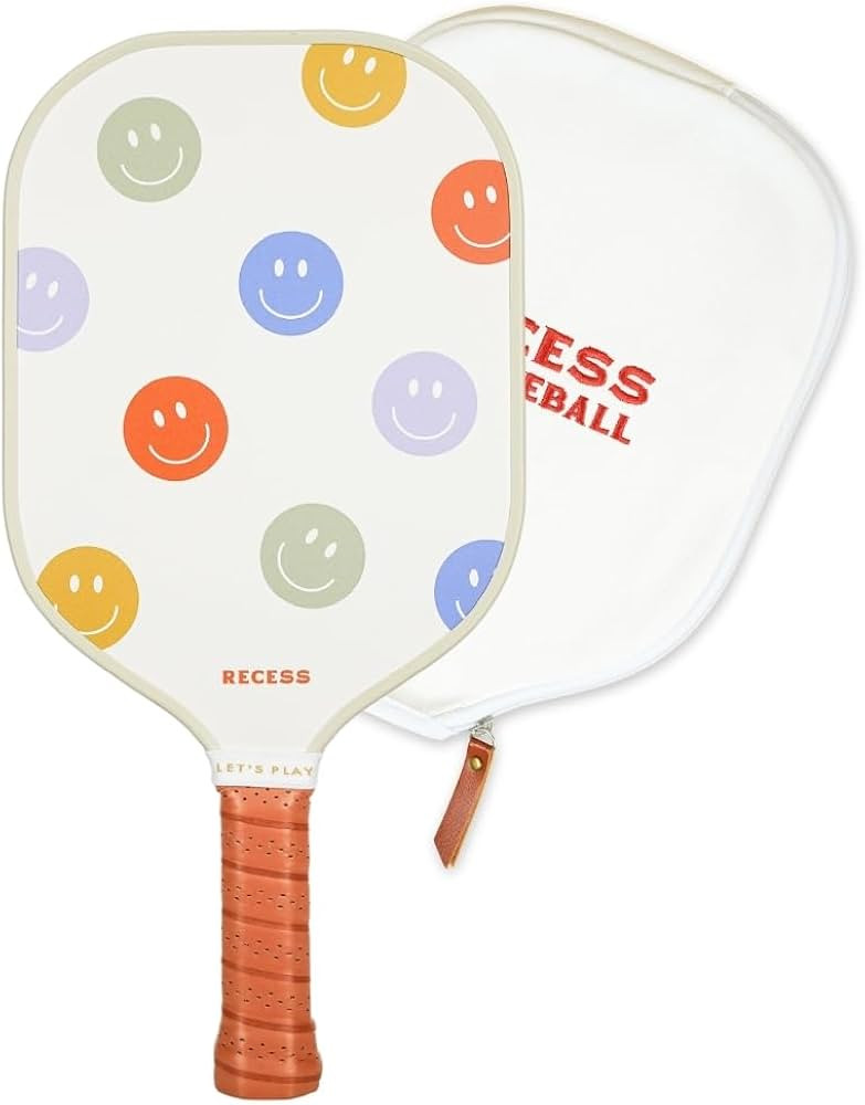 Recess Pickleball Single Paddles - Fiberglass Surface, Honeycomb Core - Sweatproof Foam Comfort G... | Amazon (US)