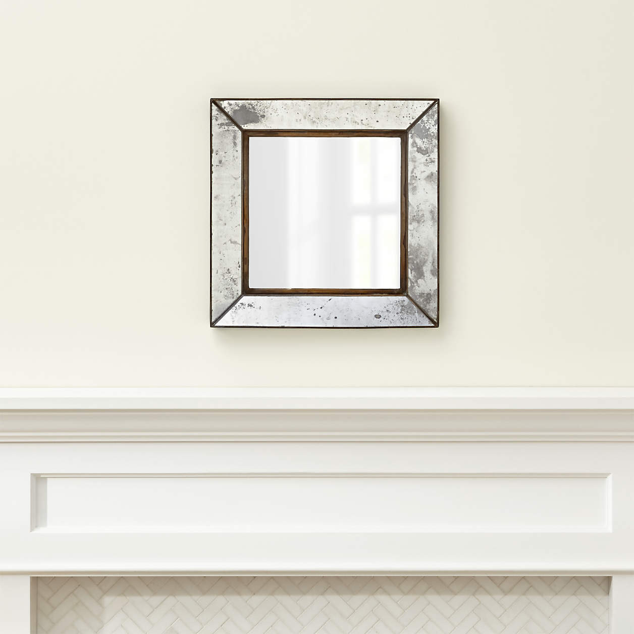 Dubois Large Square Wall Mirror + Reviews | Crate & Barrel | Crate & Barrel