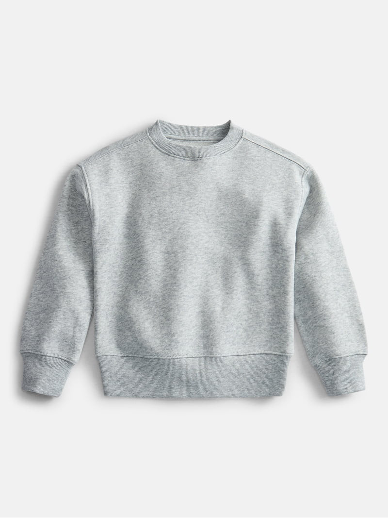 Athletic Works Boys Fleece Crew Neck Sweatshirt, Sizes 4-18 & Husky | Walmart (US)
