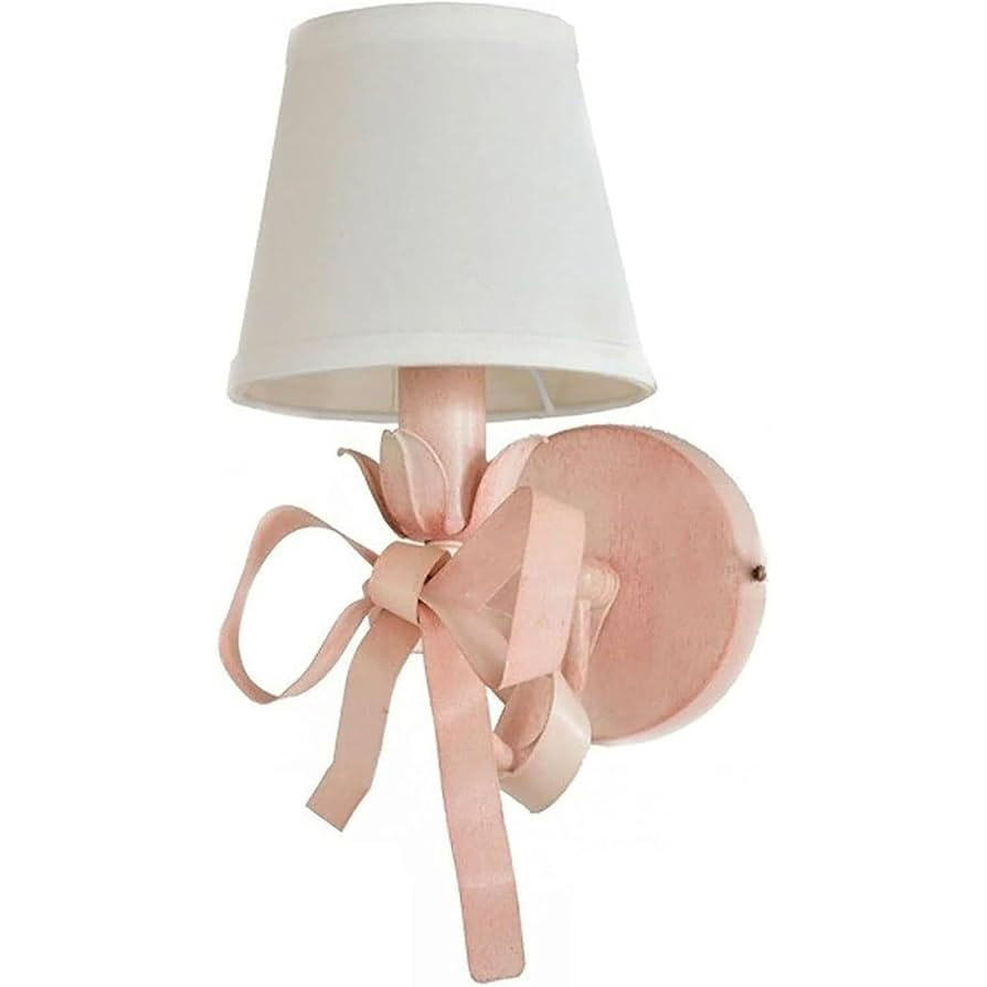 Pink Bow Wall Sconce, Modern Bedside Wall Mount Light, E14 Bowknot Decor Wall Lamp with Fabric Sh... | Amazon (US)