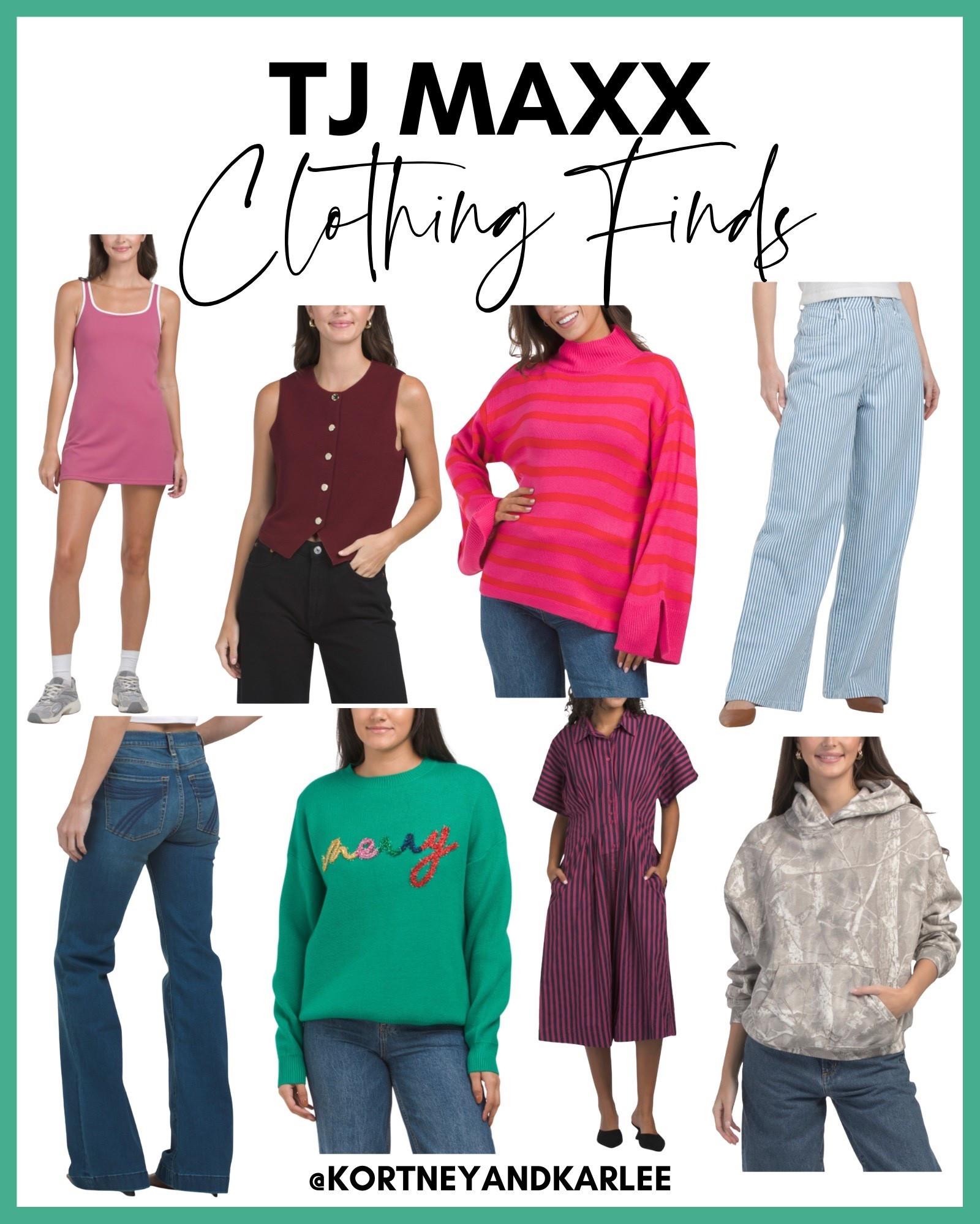 TJ Maxx Clothing Finds!

Kortney and Karlee | #kortneyandkarlee #LTKfindsunder50 #LTKfindsunder100 #LTKtravel 