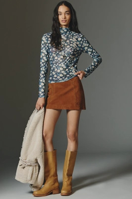 By Anthropologie Mesh Turtleneck Top | Anthropologie (US)