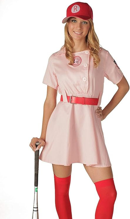 Rockford Peaches Movie AAGPBL Baseball Dress Halloween Costume Cosplay | Amazon (US)