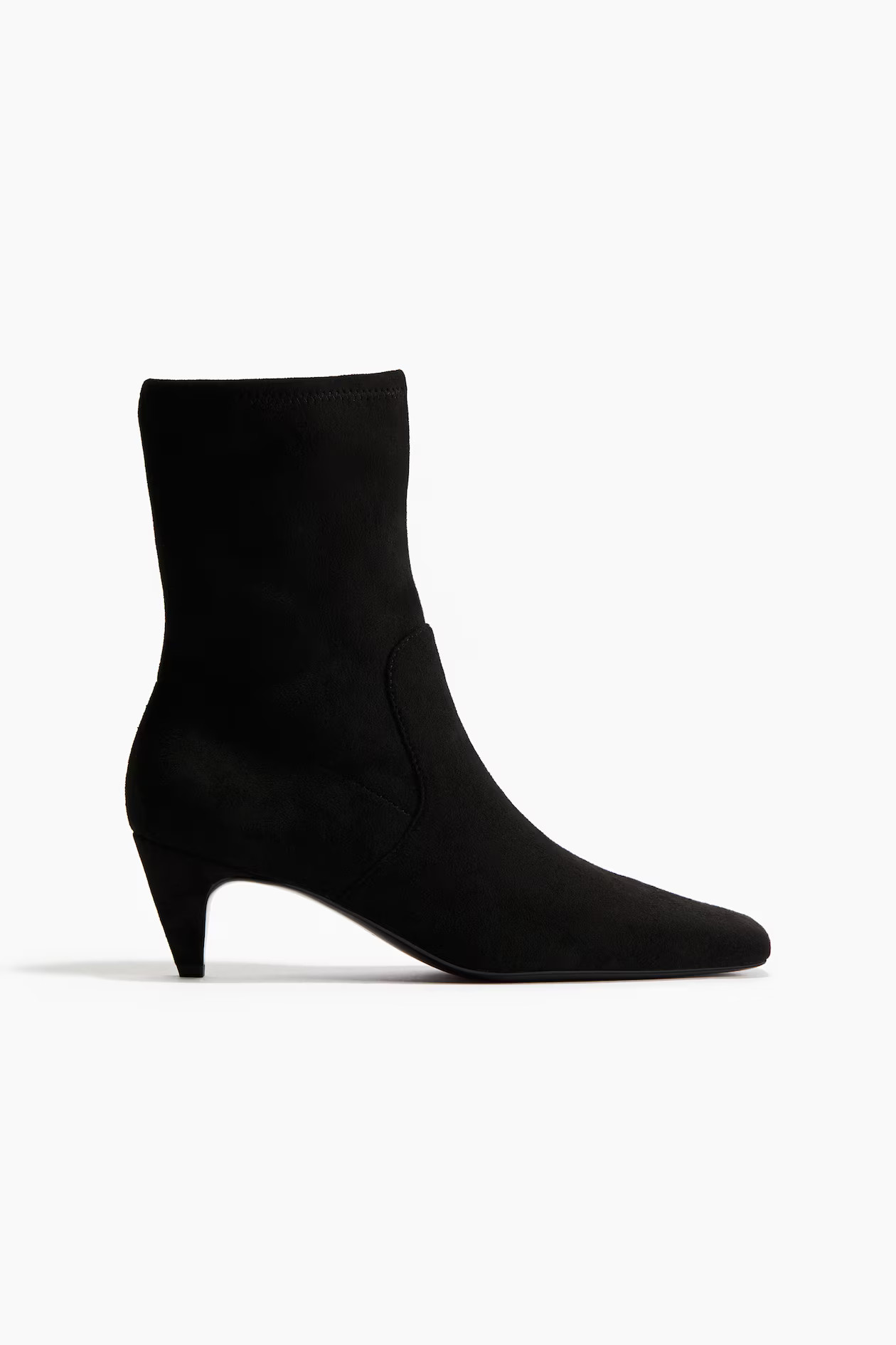 Napped sock boots - Black - Ladies | H&M GB | H&M (UK, MY, IN, SG, PH, TW, HK)