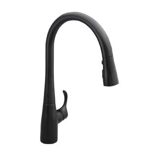 KOHLER Simplice Single-Handle Pull-Down Sprayer Kitchen Faucet with DockNetik and Sweep Spray in ... | The Home Depot