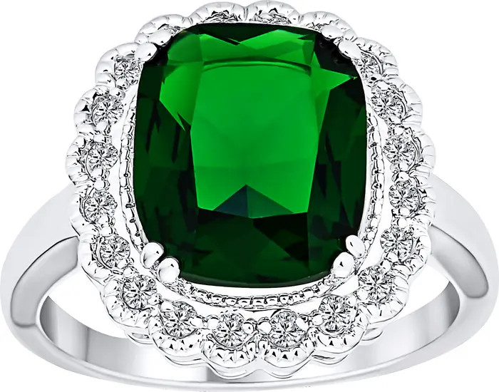 Art Deco CZ Halo Ring | Nordstrom Rack