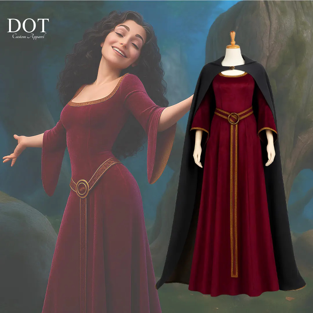 Mother Gothel Costume: Velvet Tangled Cosplay Gown - Handmade | Etsy (US)