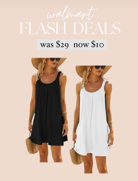 Walmart flash deals was $29 now $10 dress, cute as a coverup also!

#LTKStyleTip #LTKFindsUnder50 #LTKSaleAlert