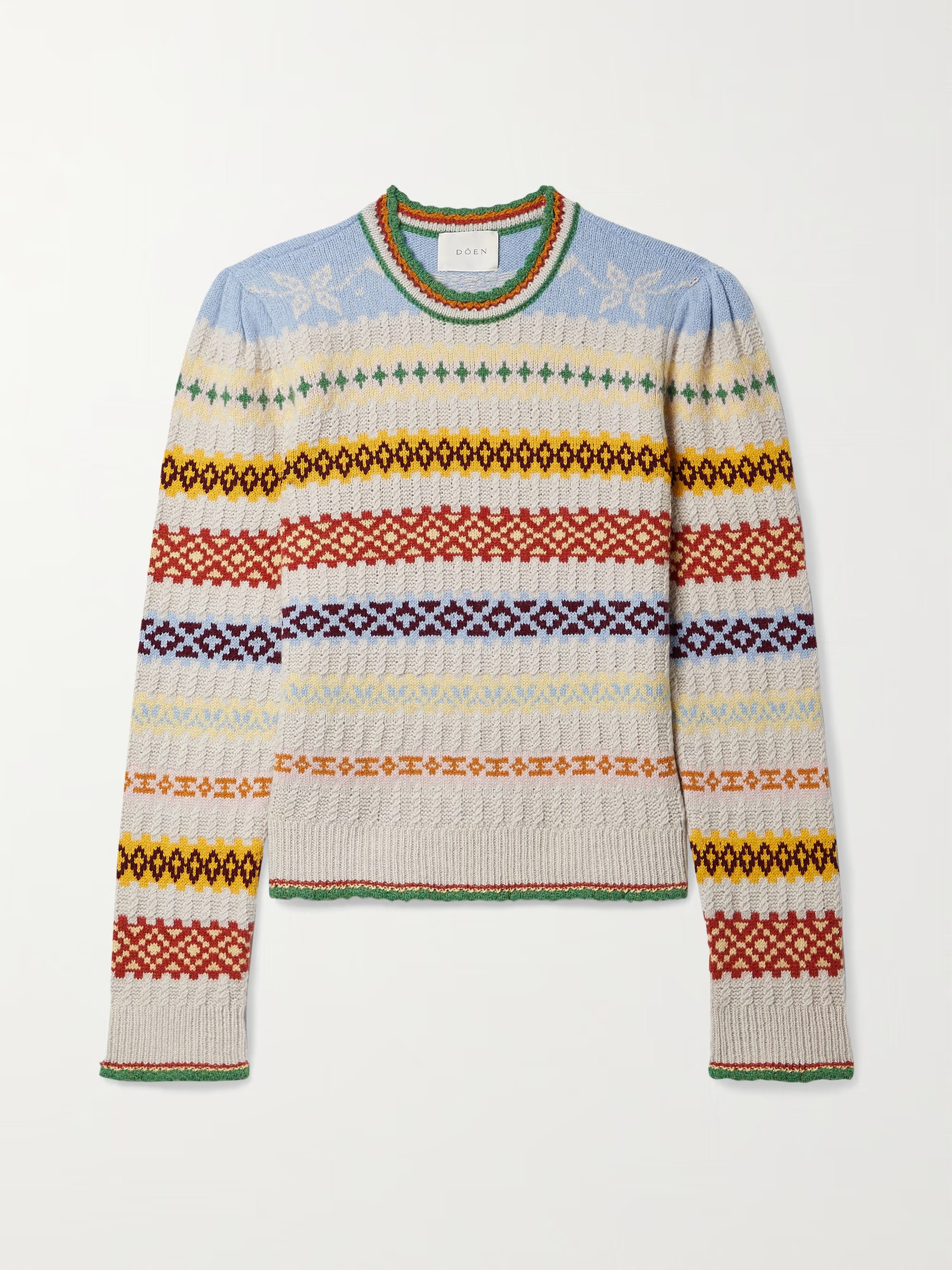Brynn Fair Isle recycled cashmere and wool-blend sweater | NET-A-PORTER (US)