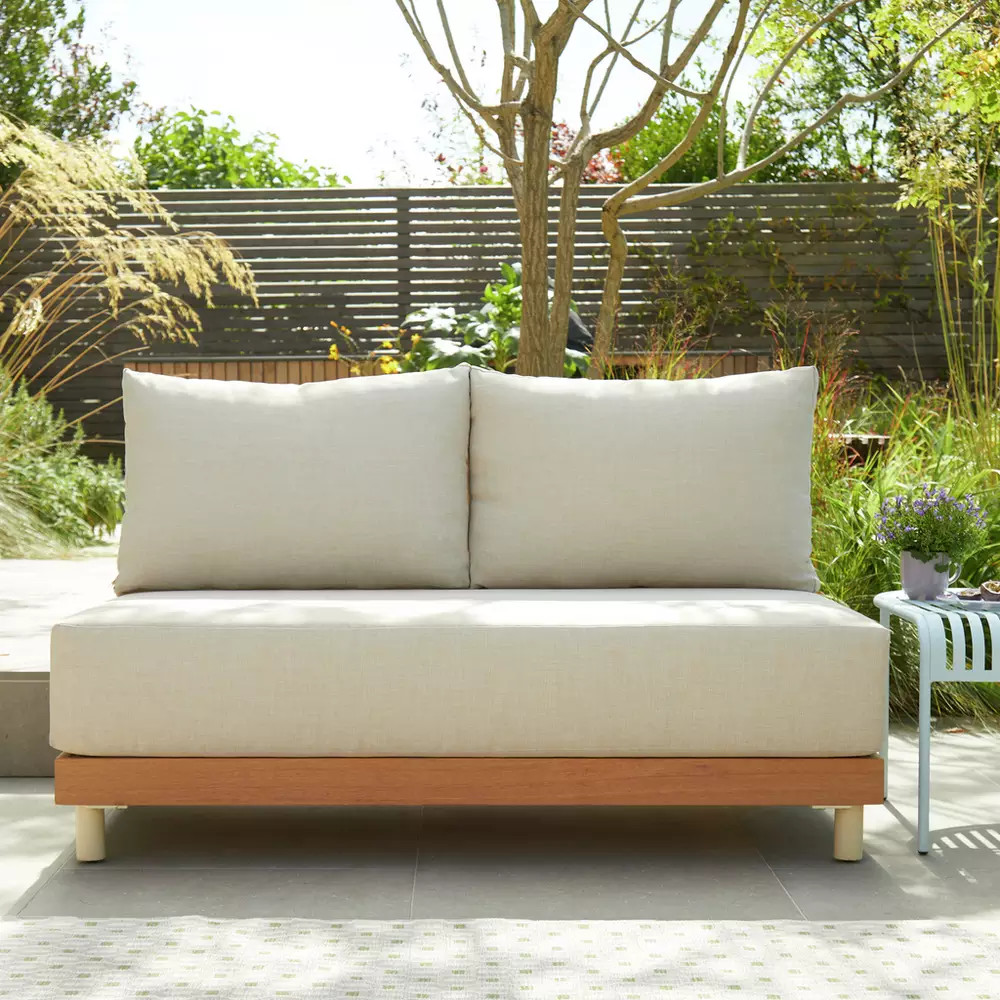 Buy Habitat Bloom 2 Seater Garden Modular Sofa - Natural | Garden furniture sets | Habitat | Habitat UK