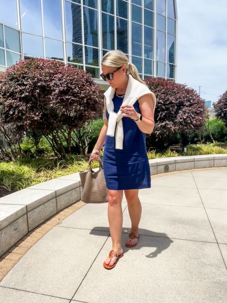 Smart Casual Friday outfit idea for work! Dress is linen and will naturally wrinkle but it is very breathable for summer temps! 

Work dress, linen dress, workwear work outfits, summer dress, summer outfits, sandals, business casual, easy summer outfits, corporate style

#LTKWorkwear #LTKStyleTip #LTKOver40