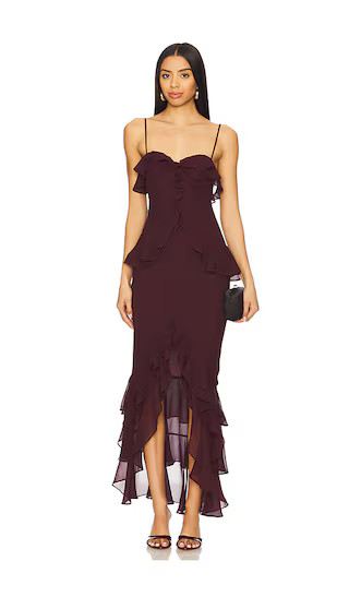 Melissa Gown in Wine Red | Revolve Clothing (Global)