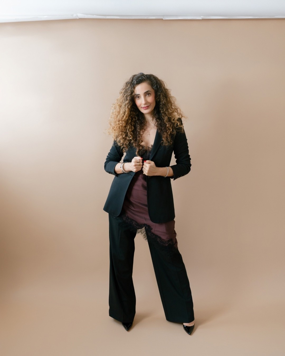 How to wear the cami trend. Trousers size 4 runs true to size. Cami runs large, I have small on. I needed a smaller size. Blazer size 2 from Alice and Olivia 

#LTKWorkwear #LTKootd #LTKSaleAlert