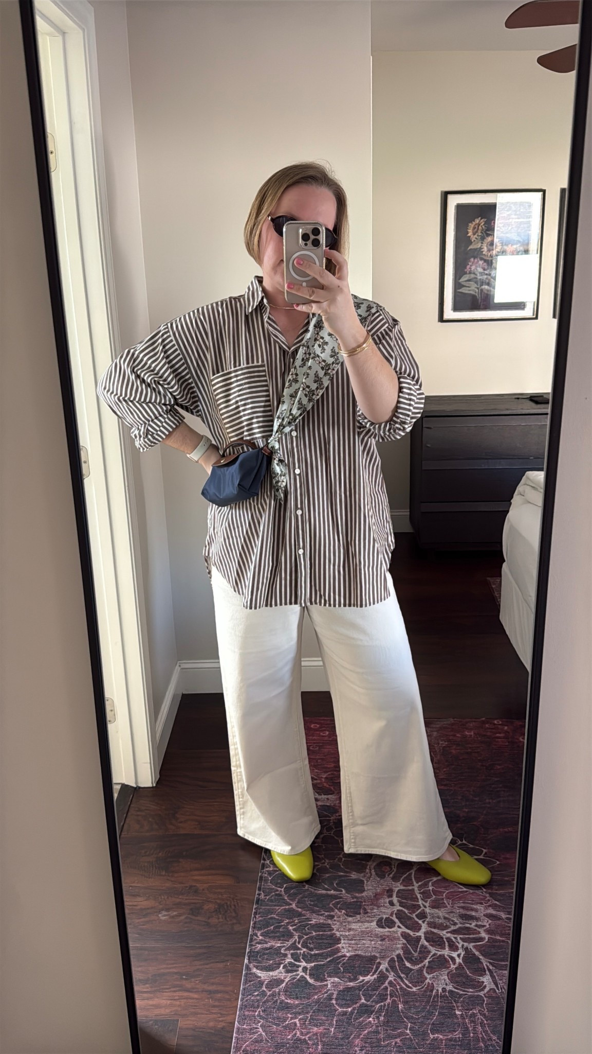 Paso Day 1: this outfit was one I put together in Canva and then LOVED it on! The shirt is Loft and so perfect. Jeans are PAIGE and have the cutest tie waist. And my shoes?? OMG. Obsessed. 

#LTKMidsize #LTKootd