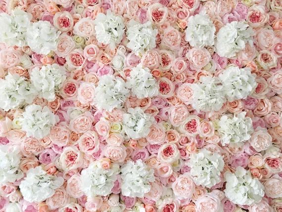 Pink and Orange Pink Rose Flower Wall Decor Wedding Photography Silk Flower Arrangement for Shop ... | Etsy (US)