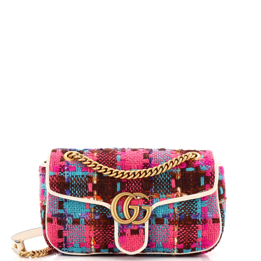 GG Marmont Flap Bag Tweed Small | Rebag