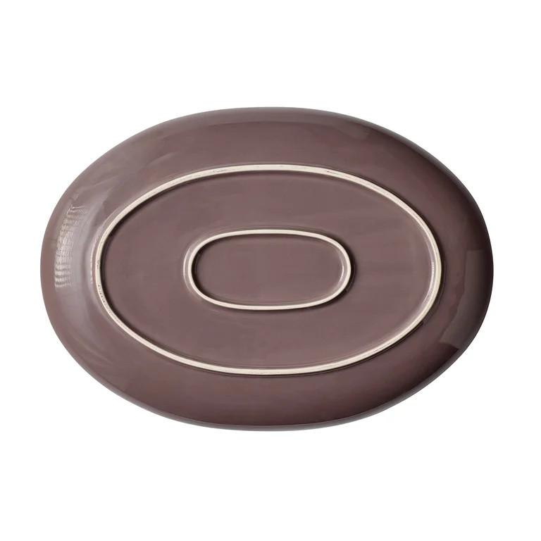 Better Homes & Gardens Edith Vine Floral Stoneware 16" Oval Serving Platter | Walmart (US)